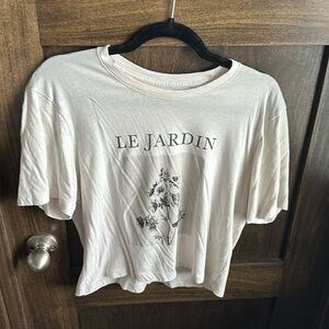 Abercrombie cropped graphic tee